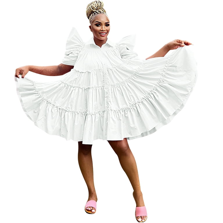 knee length dresses for ladies Amazing V-neck A-line Mini 17th Birthday Dresses White Birthday Outfit P329 main image 1