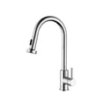 thumbnail image 1 of Elegant Kitchen & Bath FAK-309PCH Sem Single Handle Pull Down Sprayer Kitchen Faucet, Chrome, 1 of 1