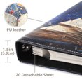 thumbnail image 4 of Leather Cover Photo Album 80 Pockets 4x6 Photos Bookshelf Picture Album Colorful Butterflies Fly on Book, 4 of 9