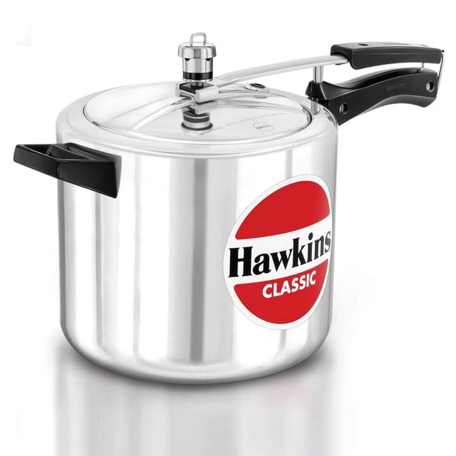 Olla a Presión Aluminum Hawkins Classic 6.5 Litros Mejorada, Plata