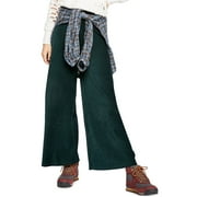 Free People Womens Bambi Casual Wide Leg Pants, Green, Small
