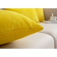 thumbnail image 4 of Large Yellow Pillow Covers 24x24 Inch Set of 2 Modern Farmhouse Rustic Decorative Throw Pillow Covers Square Cushion Case for Living Room Home Sofa Couch Decoration, 4 of 7