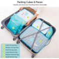 thumbnail image 3 of Juego de organizador de equipaje 6 en 1 para viajes JM, 3 cubos + 3 Bolsas de viaje impermeables de nailon, 3 of 5