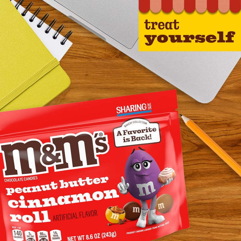 専用　M&M's M&M's Peanut Butter Cinnamon Roll Chocolate Candy, Sharing Size