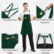thumbnail image 4 of Delantales de Lona, Trabajo Delantales para Hombres y Mujeres, Ajustable Delantales de Chef con 3 Bolsillos, Delantal para Servidores, Cocina, 4 of 4