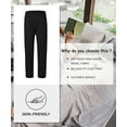 thumbnail image 5 of MoFiz Men's Solid Bamboo Pajama Pants with Pockets Loungewear for Men, 5 of 6