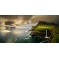 thumbnail image 2 of Kruczynski, Wojciech 24x14 White Modern Wood Framed Museum Art Print Titled - Gasadalur A Mykines, 2 of 4