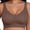 Coffee, variant on Womens Wireless Jelly Bra Plus Size Supportive Full Coverage Comfortable No Underwire Bras