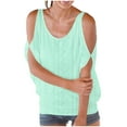 thumbnail image 1 of Liquidation d'Économies! BEFOKA T-Shirt pour Femmes Grande Taille, Hauts Blouse d'Été Décontractés pour Femmes, Vêtement Mode pour Femmes à Manches Courtes Confortable et Respirant, Blouses à Col Rond, 1 of 4