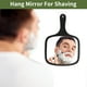 thumbnail image 5 of Espejo de mano único Bargains con mango, espejo de mano para afeitado de hombres, espejo portátil de viaje para mujeres, negro L, 5 of 7