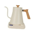 thumbnail image 4 of Luzkey Electric Coffee Kettle Pour over Kettle Prevent Burning Comfortable Grip Boiling Water Kettle 1200W Quick Boil for Restaurant White, 4 of 8