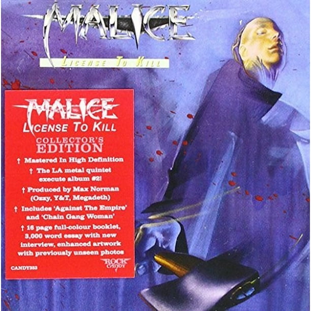 Malice License to Kill [CD]