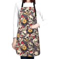 thumbnail image 4 of Bingfone rock Skull record artist Apron Gifts For Men, Women Professional Grade Chef Apron for Kitchen,BBQ & Grill, 4 of 8
