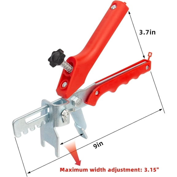 Tile Leveling System with Tile Plier, 1000-Piece Tile Spacers Clips and 200-Piece Reusable Wedges, Tile Leveler Tool Set for Ceramic Tile and Stone Installation (1/16 Inch Tile Spacers)
