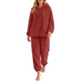 thumbnail image 2 of Elvqul Women's Pajama Set — Made with Plush Fleece Material for Cozy Evenings, 2 of 3