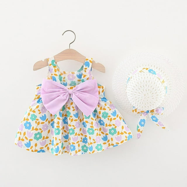 Robes pour Tout-Petites Fille Robes Mignonnes pour Filles Robe d'Anniversaire pour Filles Robe de Fête pour Filles Robes pour Tout-Petites Filles 2-3 Ans