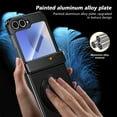 thumbnail image 2 of for Samsung Galaxy Z Flip 6 Case , Hinge Protection Case with Front Screen Protector 360°Ring Magnetic Kickstand Protective Shockproof Case for Samsung Galaxy Z Flip 6,Black, 2 of 12