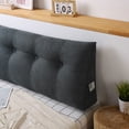 thumbnail image 6 of 47''/59''/71'' Triangular Wedge Pillow Lumbar Support Pillow,Filled Triangular Headboard Reading & Watching TV Pillow Bolster Pillow Blended Backrest Support Lumbar Pad for Sofa Bed, 6 of 12