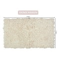 thumbnail image 3 of Home Weavers Bell Flower Collection Bathroom Rug 100% Cotton Tufted Bath Rugs, Soft Absorbent Bath Rugs, Non-Slip Bath Mats, Machine Washable, Bath Mats for Bathroom Floor, 21"x34" Rectangle, Ivory, 3 of 9