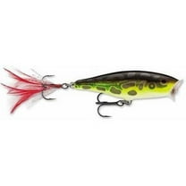 Rapala Skitter Pop 05 Topwater Fishing Lure 2" 3/16oz Lime Frog