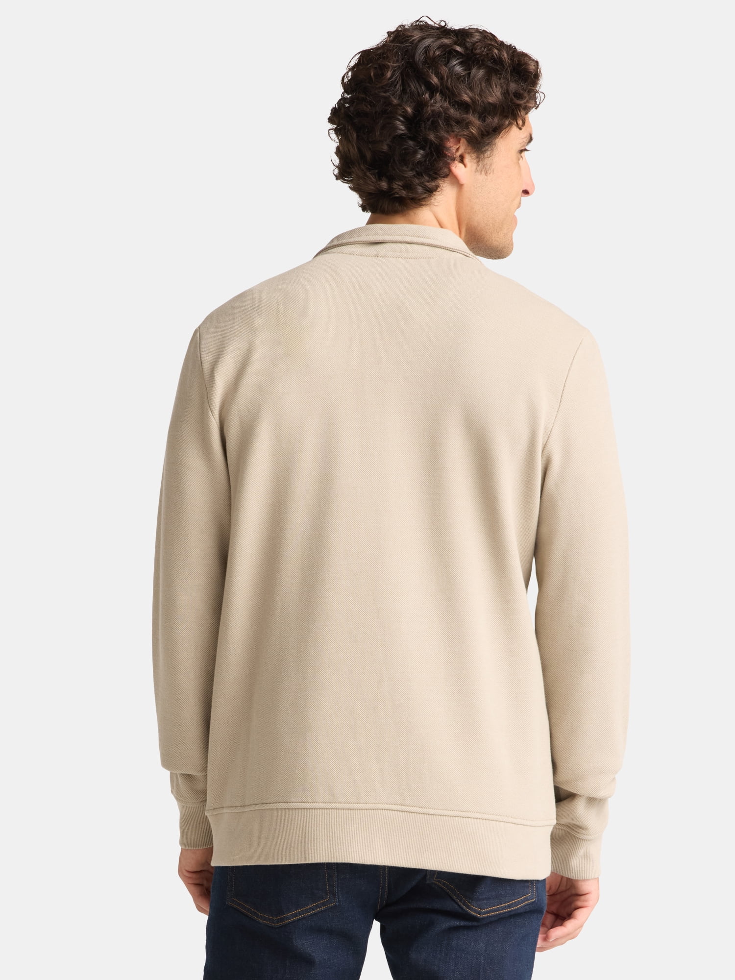 George Men's and Big Men's Full Zip Knit Jacket, Size XS-3XL