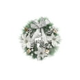 thumbnail image 1 of Decoraciones de Navidad Al Aire Libre Anillo de la Flor de Navidad, Colgante de Puerta, Colgante de Pared, Corona de Flores de la Vid, Gran Decoración de la Escena, Arco de Imitación Hecha a Mano, Cor, 1 of 6