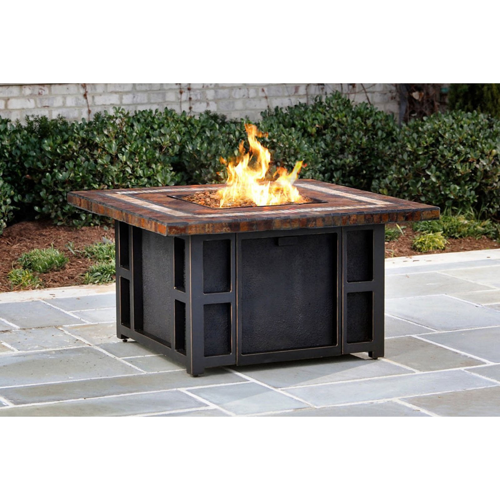 Oakland Living Gol Slate 44 In Fire Table Com