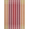 thumbnail image 2 of Unique Loom Outdoor Striped Collection Area Rug - Dash (4' 1" x 6' 1" Rectangle Peach and Salmon/Ivory), 2 of 9