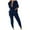 Blue, variant on Buigttklop Pants for Women,Womens Solid Color Off Shoulder Long Sleeve Cable Knitted Warm Two-Piece Long Pants Sweater Suit Set