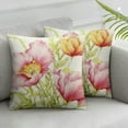 thumbnail image 2 of JEUXUS Flowers Pillow Covers Rustic Floral Blossom Farmhouse Decor Throw Pillow Case Vintage Colorful Cushion Cover for Outdoor Patio Spring Summer Home Decoration 2pc, 2 of 6