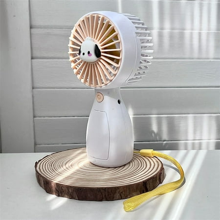 

Summer Sanrio New Handheld Small Fan Cute Cartoon HelloKitty USB Charging Portable Silent Four Color Hanging Cord Pocket Fan