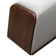 thumbnail image 5 of Houston Velvet Accent Bench - Porcini/Walnut, 5 of 6