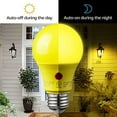 thumbnail image 6 of 4Pack LED Bug Light Bulbs, Yellow A19 Outdoor Bulb Dusk to Dawn Photocell Sensor, 2700K Soft White 60W Equivalent, 6 of 7