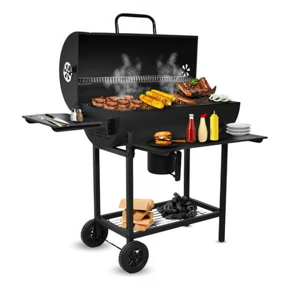 Asador de Carbon Ahumador Jardimex Parrilla 70cm Mesa Frontal Cenicero