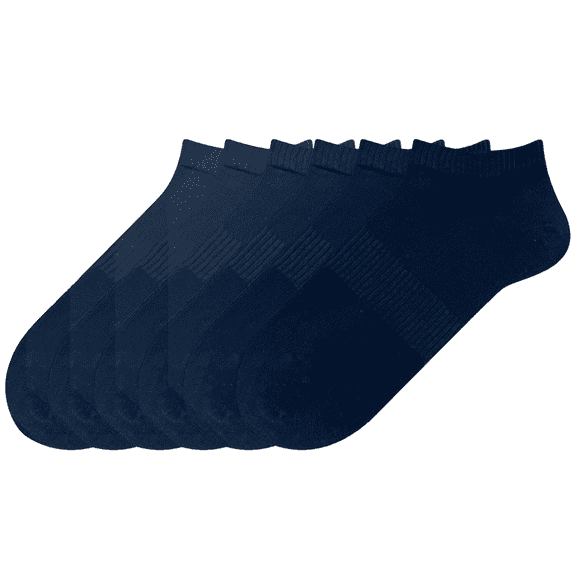 Sookeceks 6 Pairs Ankle Socks for Men Breathable Cotton Socks Anti Slip Low Cut Soft Casual Socks Size 7-11