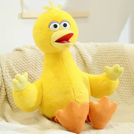 Kawaii Anime Figure Sesame Plush Toys Cookie Monster Big Bird Elmo Super Soft Education Creative Doll Kids Birthday Gift Big Bird 29-34cm