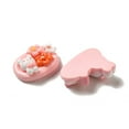 thumbnail image 2 of Opaque Resin Decoden Cabochons Rabbit Ice Cream & Rabbit Cake & Rabbit Hot Dog Mixed Shapes Pink 20.5~29.5x18~30.5x6~10mm 100pcs, 2 of 3