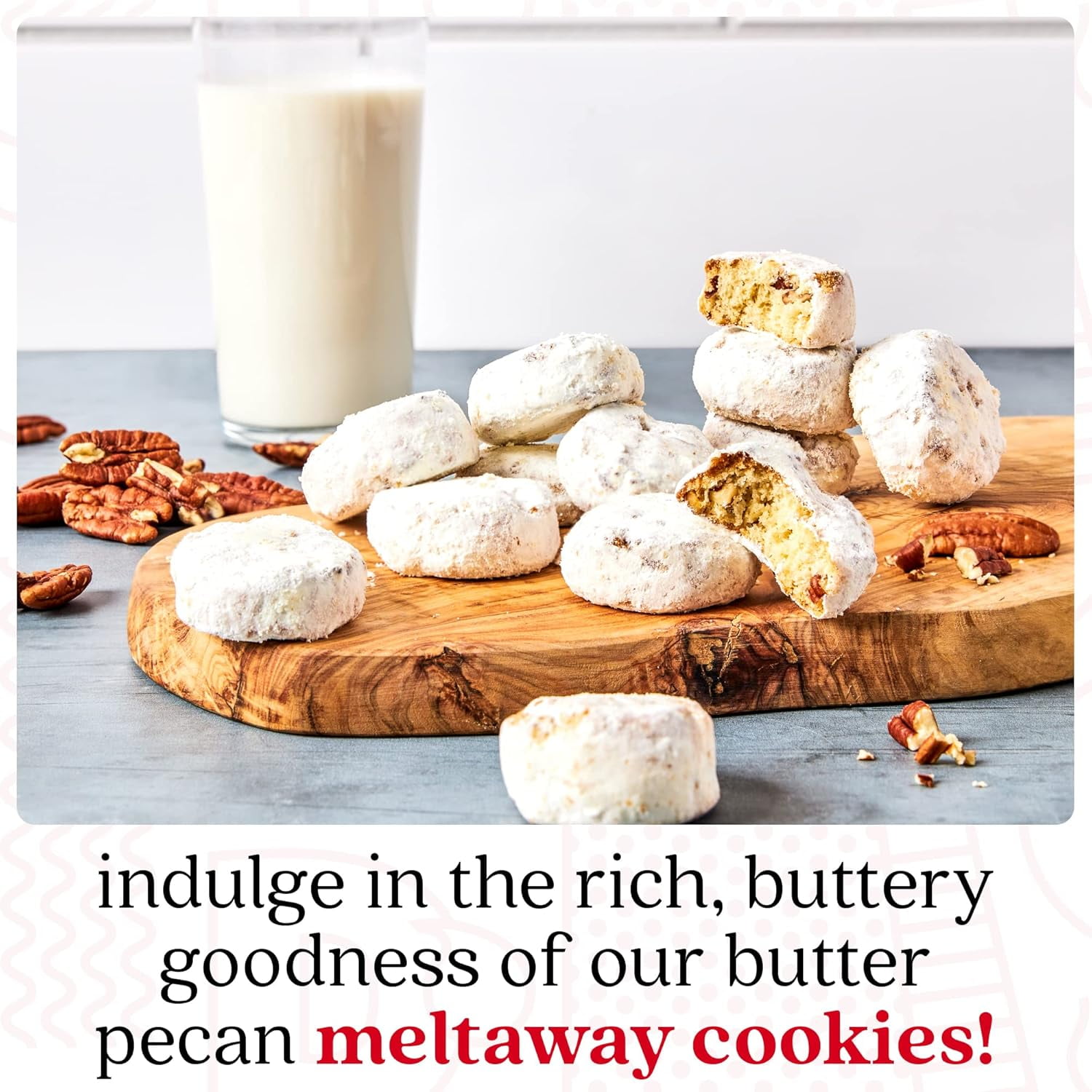 David’s Cookies Butter Pecan Meltaway Butter Pecan Meltaway Gourmet Snacks in Sweet Sampler Gift Tin, 16 oz