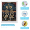 thumbnail image 3 of Diamond Art Kits for Adults, Romantic Skeletons Under MoonDiamond Painting Kits for Beginners, Frameless Round 5D Full Drill Diamonds Art Gem Art Crafts Home Decor Gifts, 3 of 8