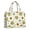 Sunflower and Lemon White Pattern, variant on Sunflower and Gingham Yellow Pattern Tote Bag, Travel Tote Purse with Interior Pockets & Top Handle, Smooth Zipper Gifts for Women Men,15.7 X 5.1 X 13 Inches