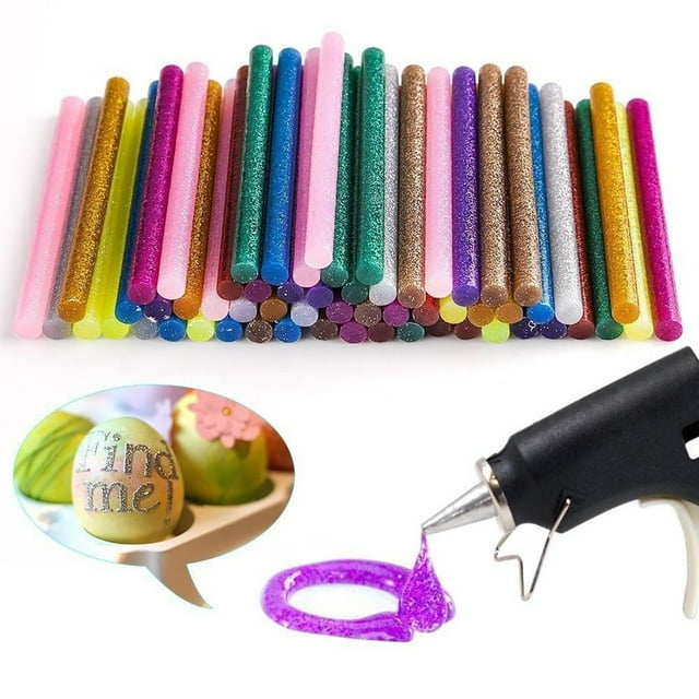 OULII 100 Pcs Bâton de Colle Résine Argentée pour Papier de Collage Produits Artisanat Électronique