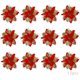 thumbnail image 1 of 24pcs Flores de Navidad, Flores de Navidad Artificiales, Árbol de Navidad con Purpurina, Flores Artificiales de Navidad, Navidad con Purpurina, 1 of 6