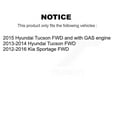 thumbnail image 2 of DS-One Front Rear Coated Drilled Slotted Disc Brake Rotors Kit for Car Hyundai Tucson Kia Sportage KD-100479, 2 of 11