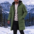 thumbnail image 2 of Mens Winter Coats Plus Size Mens Jackets Men's Solid Winter Thickened Jacket Windproof Quilted Coat Multi - Pocket Long Sleeve Padded Outerwear, L-4XL, 2 of 9