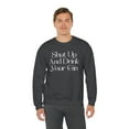 thumbnail image 4 of Funny "Shut Up And Drink Your Gin" Unisex Heavy Blend™ Crewneck Sweatshirt, 4 of 6