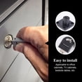 thumbnail image 3 of MERRYHAPY Secure Cabinet Lock Small Locker Lock Cylindrical Black 1 Set Home Use, 3 of 6