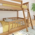thumbnail image 6 of Twin Over Twin Low Bunk With Two Guard Rails, Pecan, 6 of 10