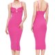 thumbnail image 1 of TRKIYQC Vestido Largo Envuelto para Mujer, Vestido Rosa Sin Mangas con Hombros Descubiertos Club Casual Fiesta Primavera Verano TRKIYQC moda, 1 of 9