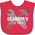 thumbnail image 3 of Inktastic Grandpa's Little Helper Boys Baby Bib, 3 of 4