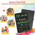 thumbnail image 5 of LCD Writing Tablet, TSV 12 in Colorful Screen Drawing Pad for Kids, Handwriting Doodle Board for Over 3-Year-Old Boys and Girls - Black, 5 of 9